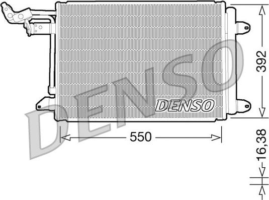 Denso DCN32002 - Kondensators, Gaisa kond. sistēma adetalas.lv