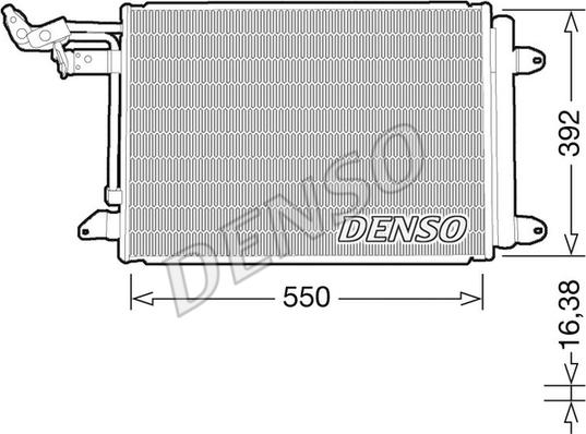 Denso DCN32032 - Kondensators, Gaisa kond. sistēma adetalas.lv