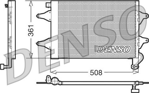 Denso DCN27004 - Kondensators, Gaisa kond. sistēma adetalas.lv