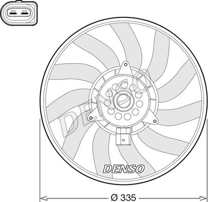 Denso DER02008 - Ventilators, Motora dzesēšanas sistēma adetalas.lv