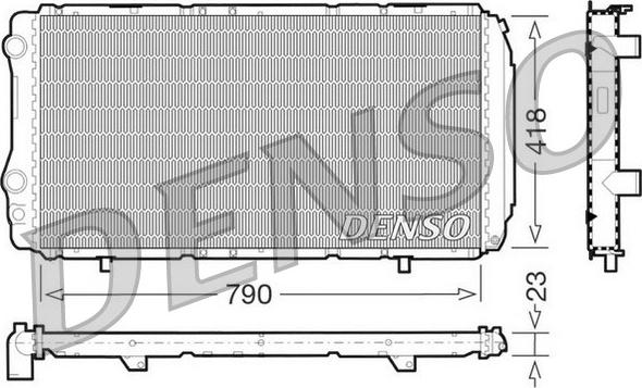 Denso DRM09074 - Radiators, Motora dzesēšanas sistēma adetalas.lv