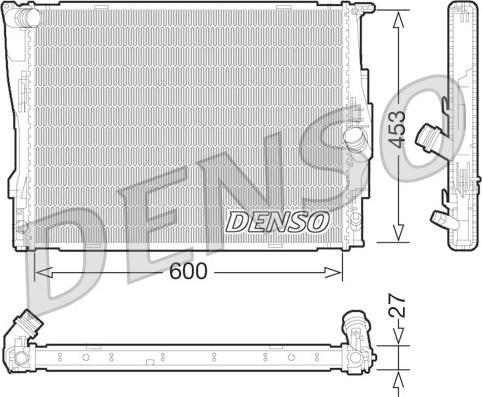 Denso DRM05073 - Radiators, Motora dzesēšanas sistēma adetalas.lv