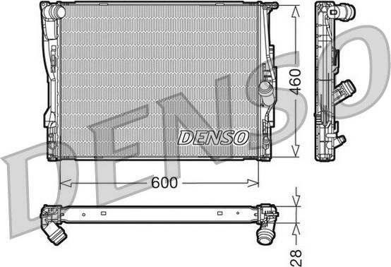 Denso DRM05110 - Radiators, Motora dzesēšanas sistēma adetalas.lv