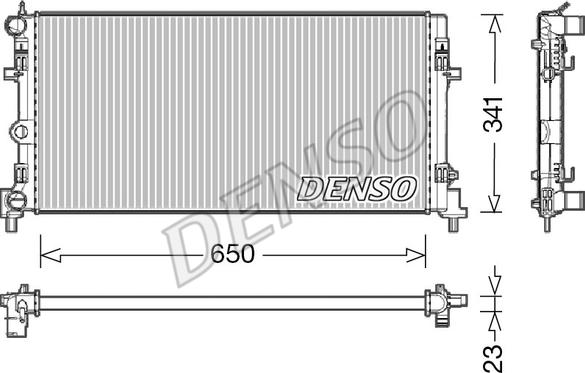 Denso DRM02015 - Radiators, Motora dzesēšanas sistēma adetalas.lv