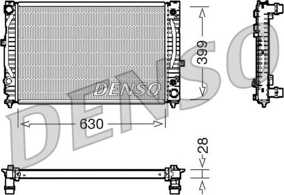 Denso DRM02031 - Radiators, Motora dzesēšanas sistēma adetalas.lv