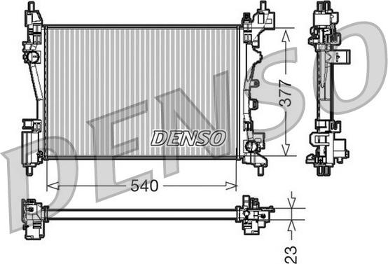 Denso DRM07042 - Radiators, Motora dzesēšanas sistēma adetalas.lv