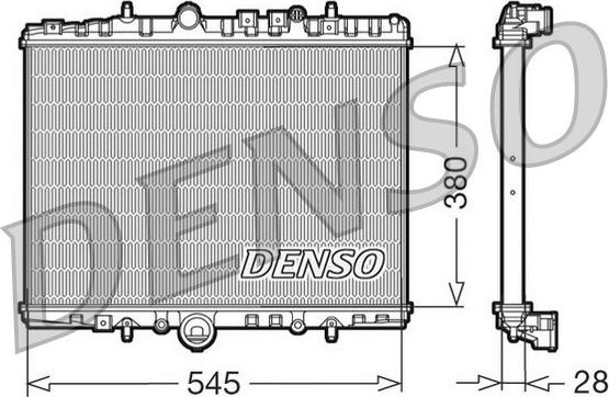 Denso DRM07056 - Radiators, Motora dzesēšanas sistēma adetalas.lv