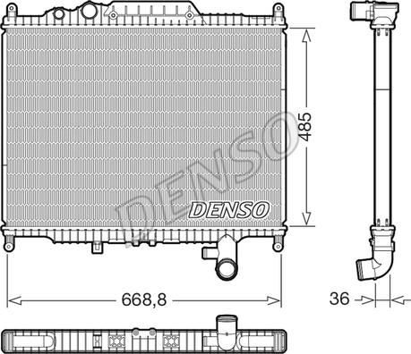 Denso DRM14003 - Radiators, Motora dzesēšanas sistēma adetalas.lv