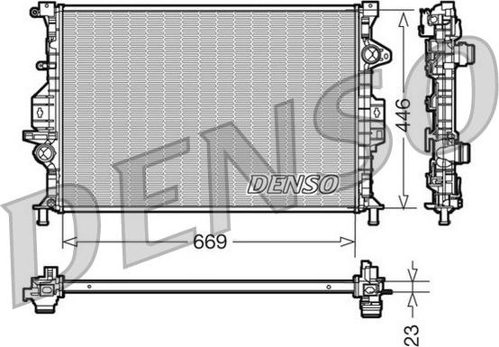 Denso DRM10077 - Radiators, Motora dzesēšanas sistēma adetalas.lv