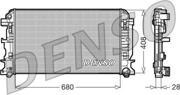 Denso DRM17009 - Radiators, Motora dzesēšanas sistēma adetalas.lv