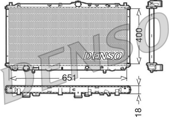 Denso DRM33061 - Radiators, Motora dzesēšanas sistēma adetalas.lv