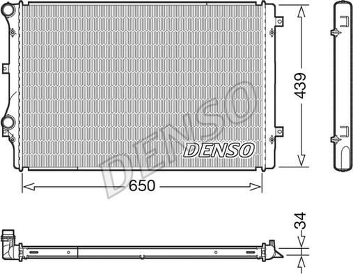 Denso DRM32041 - Radiators, Motora dzesēšanas sistēma adetalas.lv