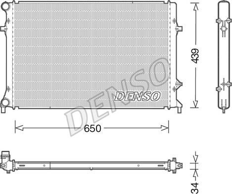 Denso DRM32042 - Radiators, Motora dzesēšanas sistēma adetalas.lv