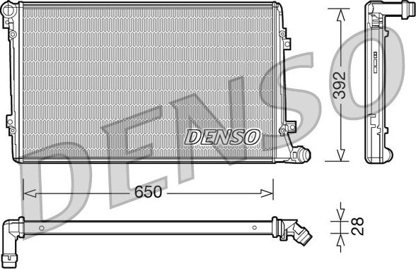 Denso DRM32019 - Radiators, Motora dzesēšanas sistēma adetalas.lv