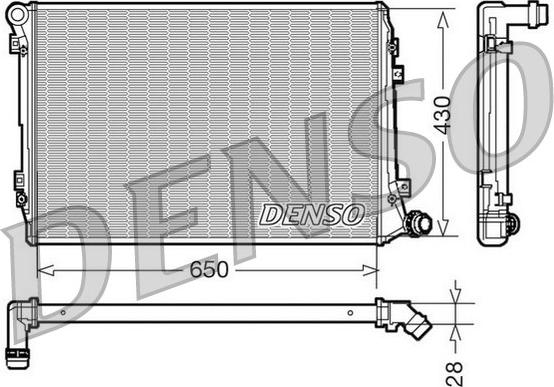 Denso DRM32037 - Radiators, Motora dzesēšanas sistēma adetalas.lv