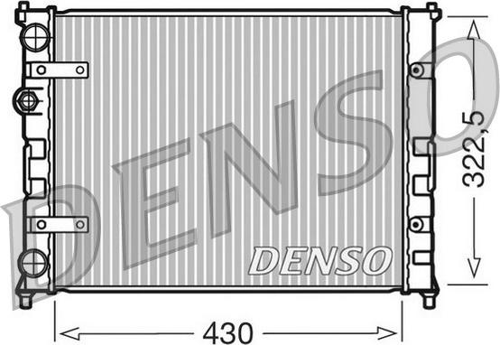 Denso DRM26007 - Radiators, Motora dzesēšanas sistēma adetalas.lv