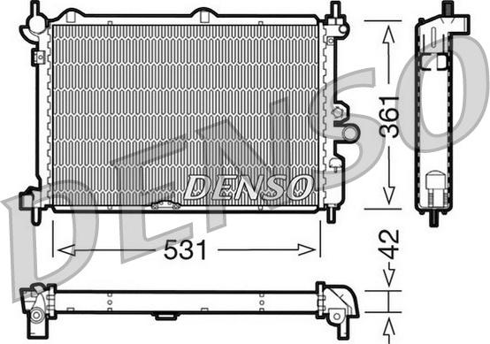 Denso DRM20014 - Radiators, Motora dzesēšanas sistēma adetalas.lv