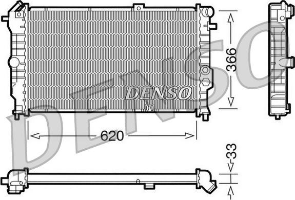 Denso DRM20021 - Radiators, Motora dzesēšanas sistēma adetalas.lv