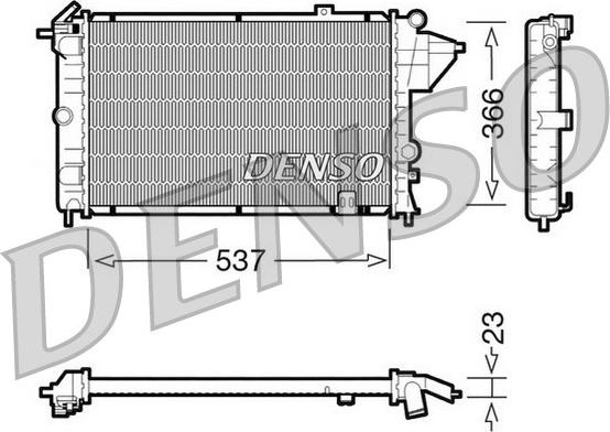 Denso DRM20023 - Radiators, Motora dzesēšanas sistēma adetalas.lv