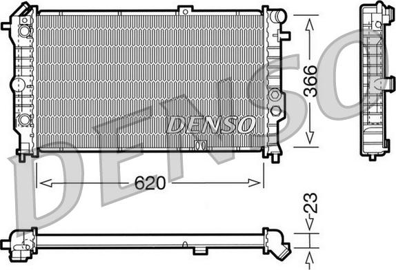 Denso DRM20022 - Radiators, Motora dzesēšanas sistēma adetalas.lv