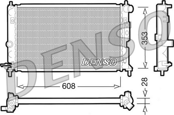 Denso DRM20027 - Radiators, Motora dzesēšanas sistēma adetalas.lv