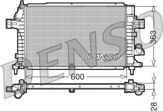 Denso DRM20100 - Radiators, Motora dzesēšanas sistēma adetalas.lv