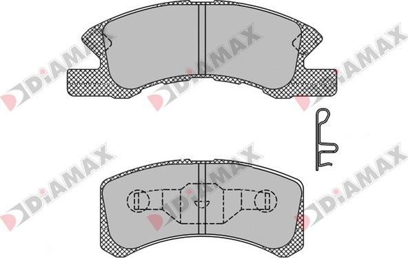 Diamax N09445 - Bremžu uzliku kompl., Disku bremzes adetalas.lv