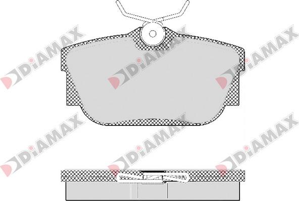 Diamax N09406 - Bremžu uzliku kompl., Disku bremzes adetalas.lv