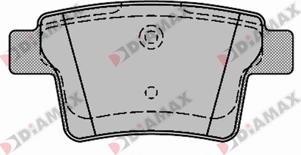 Diamax N09414 - Bremžu uzliku kompl., Disku bremzes adetalas.lv