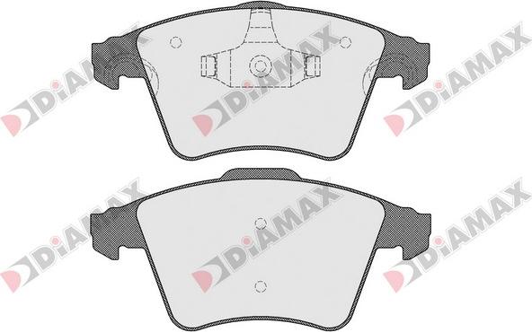 Diamax N09480 - Bremžu uzliku kompl., Disku bremzes adetalas.lv