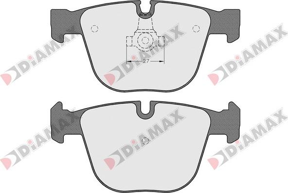 Diamax N09483 - Bremžu uzliku kompl., Disku bremzes adetalas.lv