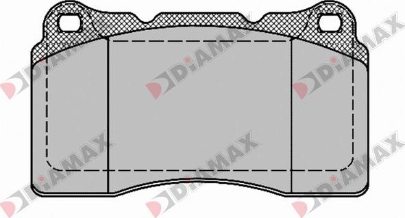 Diamax N09435 - Bremžu uzliku kompl., Disku bremzes adetalas.lv