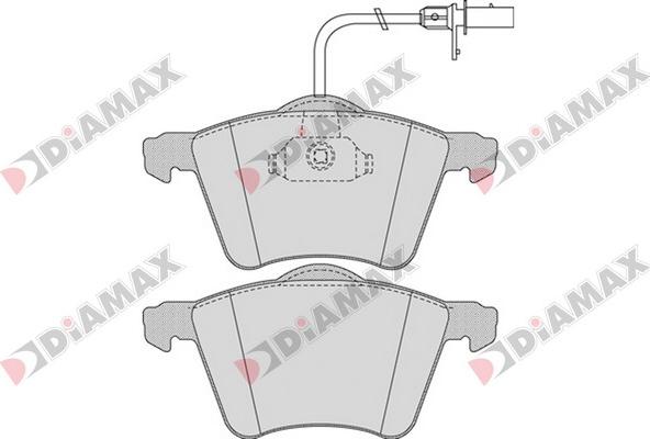 Diamax N09549 - Bremžu uzliku kompl., Disku bremzes adetalas.lv