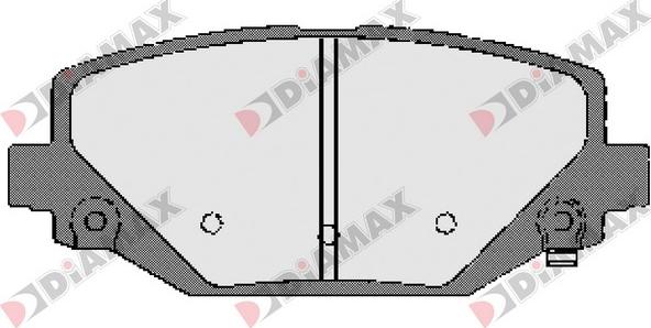 Diamax N09659 - Bremžu uzliku kompl., Disku bremzes adetalas.lv