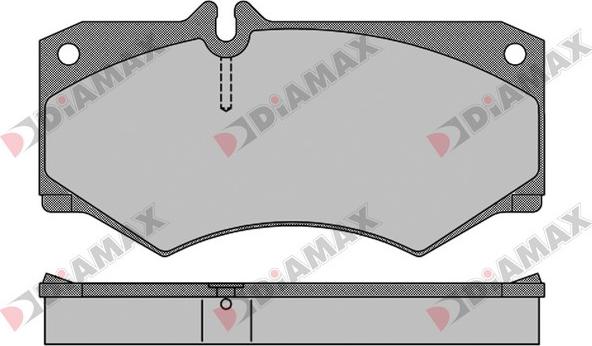 Diamax N09633 - Bremžu uzliku kompl., Disku bremzes adetalas.lv