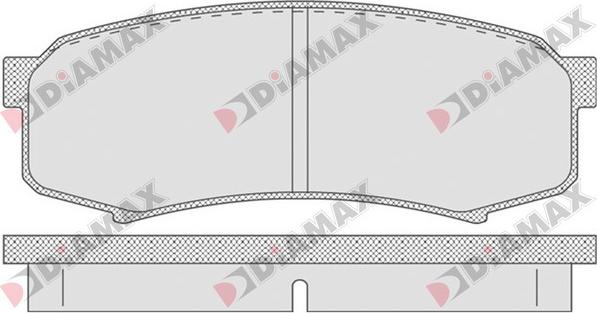 Diamax N09624 - Bremžu uzliku kompl., Disku bremzes adetalas.lv