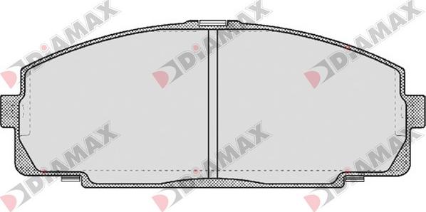 Diamax N09627 - Bremžu uzliku kompl., Disku bremzes adetalas.lv