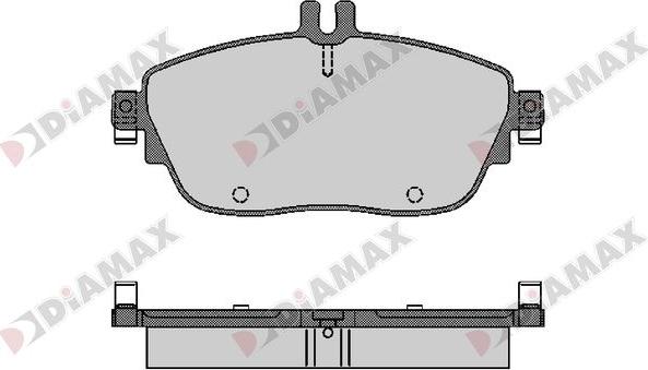 Diamax N09671 - Bremžu uzliku kompl., Disku bremzes adetalas.lv