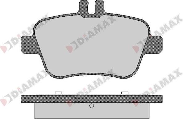 Diamax N09672 - Bremžu uzliku kompl., Disku bremzes adetalas.lv