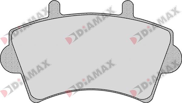 Diamax N09022 - Bremžu uzliku kompl., Disku bremzes adetalas.lv