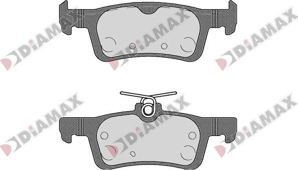 Diamax N09842 - Bremžu uzliku kompl., Disku bremzes adetalas.lv