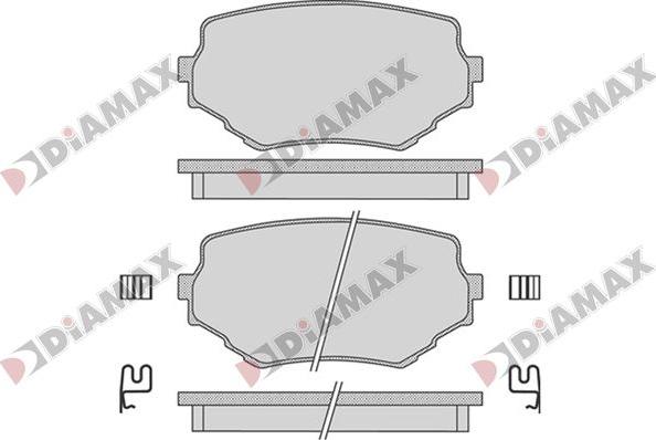 Diamax N09810 - Bremžu uzliku kompl., Disku bremzes adetalas.lv