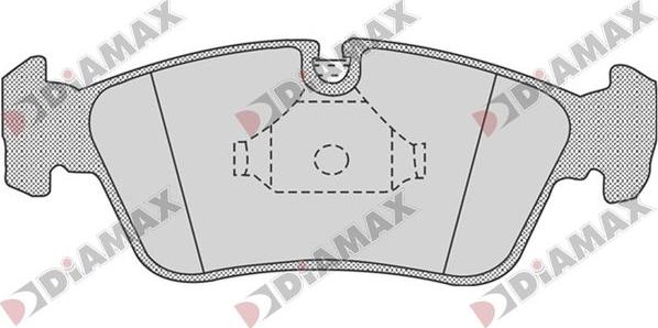 Diamax N09835 - Bremžu uzliku kompl., Disku bremzes adetalas.lv