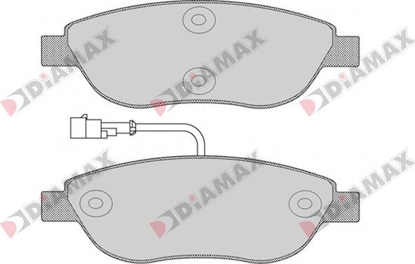 Diamax N09391 - Bremžu uzliku kompl., Disku bremzes adetalas.lv