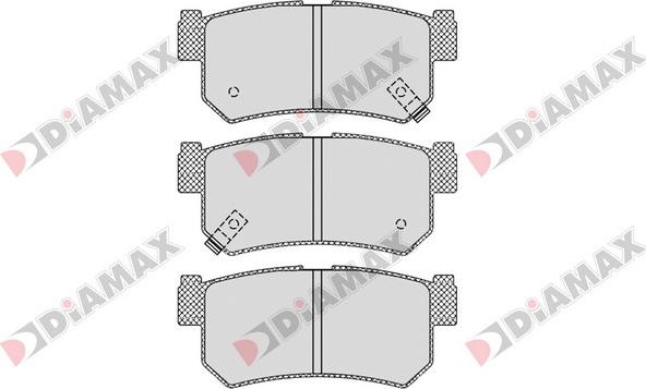 Diamax N09362 - Bremžu uzliku kompl., Disku bremzes adetalas.lv