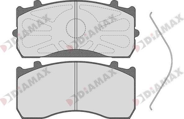 Diamax N09263 - Bremžu uzliku kompl., Disku bremzes adetalas.lv