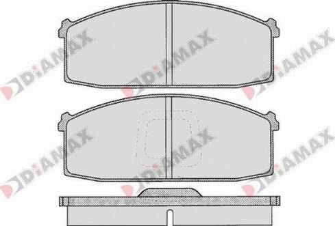 Diamax N09202 - Bremžu uzliku kompl., Disku bremzes adetalas.lv