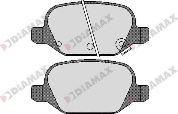 Diamax N09284 - Bremžu uzliku kompl., Disku bremzes adetalas.lv