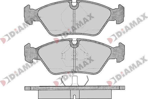 Diamax N09791 - Bremžu uzliku kompl., Disku bremzes adetalas.lv