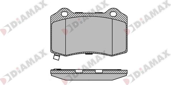 Diamax N09763 - Bremžu uzliku kompl., Disku bremzes adetalas.lv